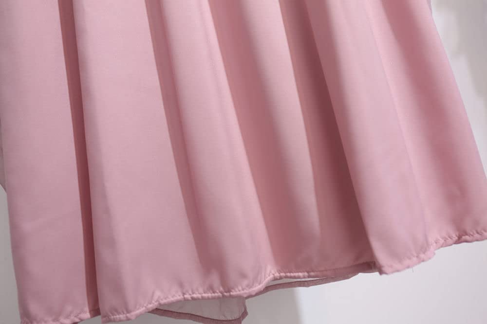 Röcke Damen,Damen Maxirock Rosa Elastischer High Waist Splicing Plissee Mesh Tüllrock A-Linie Swing Geraffte Geschichtete Flauschige Elegante Lange Röcke Für Mädchen Damen, 3XL