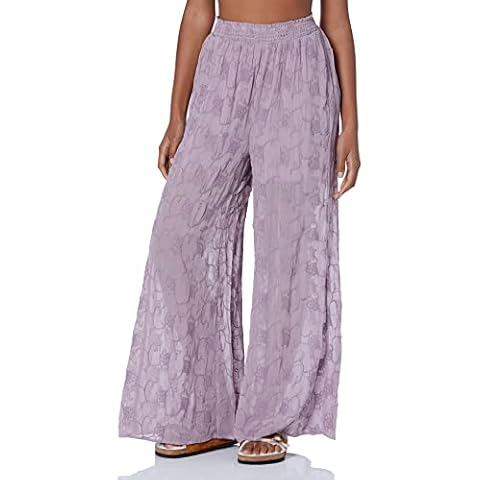 GUESS Women's Dexie Palazzo Pants, Vanda Orchid Cover