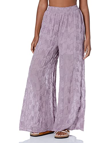 GUESS Women's Dexie Embroidered Palazzo Pants