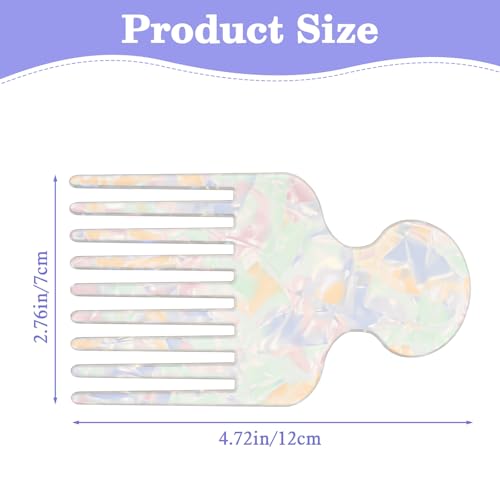 Peine para cabello rizado con dientes anchos 12.2 cm miniatura 2