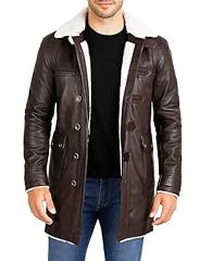 C. Bne Antique Brown Faux Coat