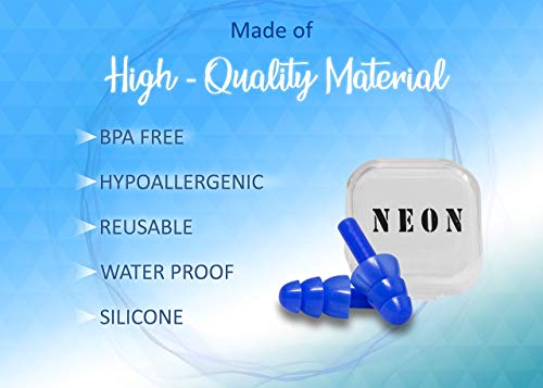 Image of My choice Soft Silicone Noise Reduction Ear Plugs (4 units) -Combo Pack of 2 Pairs