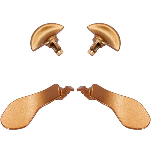Image of Ikpek 4PCS Metallic Back Paddles for PS5 Edge Controller, Interchangeable Metal Stainless Steel Back Buttons Replacement for PS5 Edge Controller - Controller NOT Included