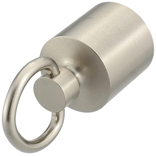 Preisvergleich Produktbild Kanirope® Seilendkappe mit Ring Nickel matt für ø28mm- ø30mm Handlaufseile Absperrseile Treppenseile