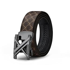 VANNANBA Letter Y Belt for Men，Luxury Stylish Designer Ratchet Belts for Dress Casual Pants