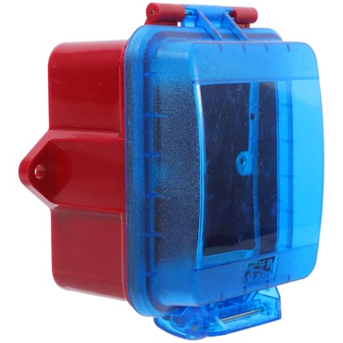 Protection bouton d'alarme manuelle étanche bleu contre les fausses alertes