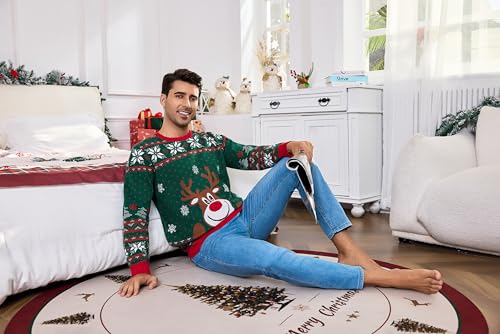 Pull Noël drôle homme afin de rester au chaud sans compression - 5