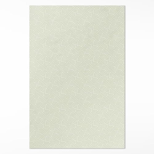 Tapis du sol vinyle 140x210 cm rectangle à vagues régulières - 2