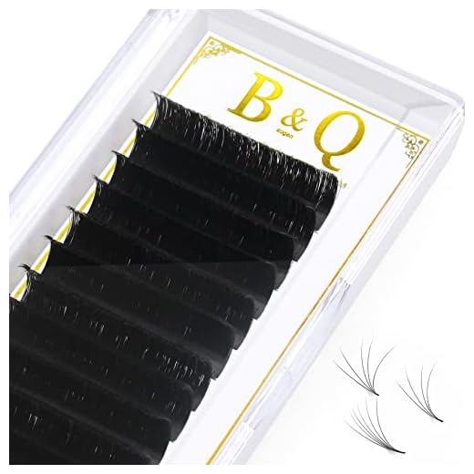 Volume Lash Extensions .03 .05 .07 .10 Easy Fan Volume Lashes C D curl Flowering Lash Extensions Mega Volume Lash Extensions 10-25mm Length (D-0.07, 9-16 mm)