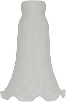 Vista 1 de Pantalla de cristal soplado Lily Flower, tulipán estilo Tiffany reemplazo para lámparas de mesa y pie, diámetro interior de apertura de 1.06