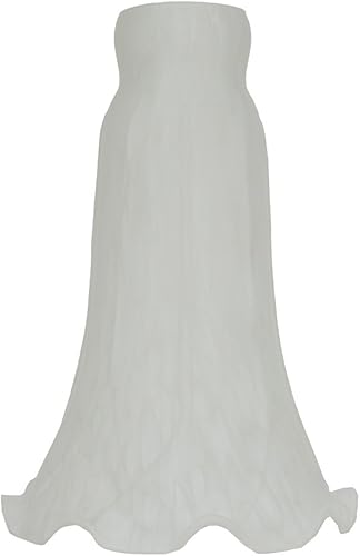 Pantalla de cristal soplado Lily Flower, tulipán estilo Tiffany reemplazo para lámparas de mesa y pie, diámetro interior de apertura de 1.06