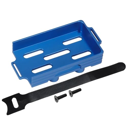 RC�J�[�̕i���� For TRX4-M For Bronco For Defender �A�b�v�O���[�h�p�[�c CNC �A���~�j�E�� �o�b�e���[�g���C �^�C�X�g���b�v�t�� 1/18 RC �N���[���[�p(Blue)