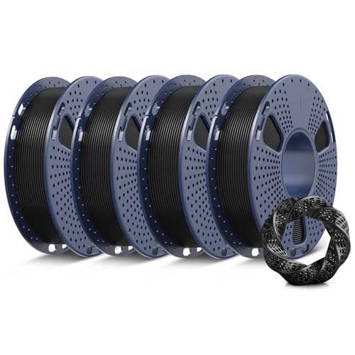 SUNLU PLA+ 3D Printer Filament Bundle, 0.25kg Each Spool, Total 1kg, Mini...