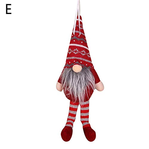 Ridecle De Noël En Peluche Poupée Ornement De Noël Arbre Suspendre Des Ornements Santa Suédois Tomte Gnome Figurines Artisanat Cadeaux Décoration Maison De Vacances Décors