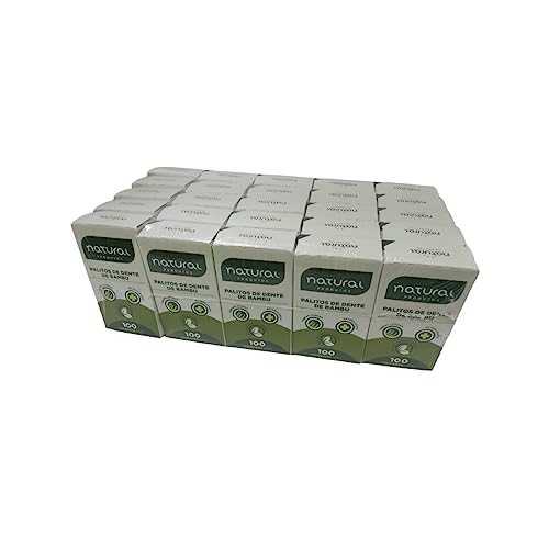 Palitos de Dente de Bambu 2500un Natural