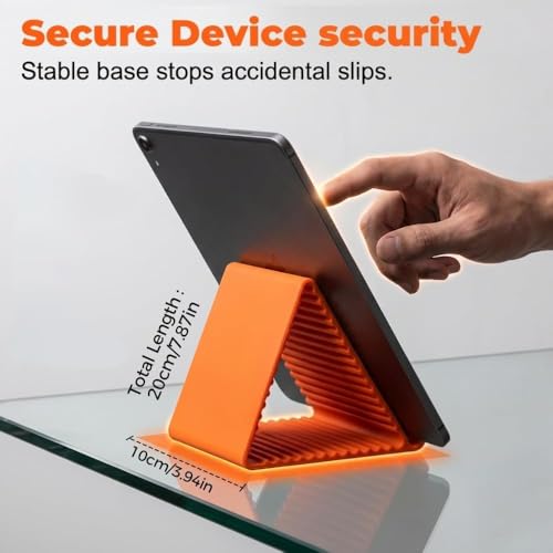 Soporte portátil de silicona para tablet y smartphone. Elevador ajustable de aluminio slim 7