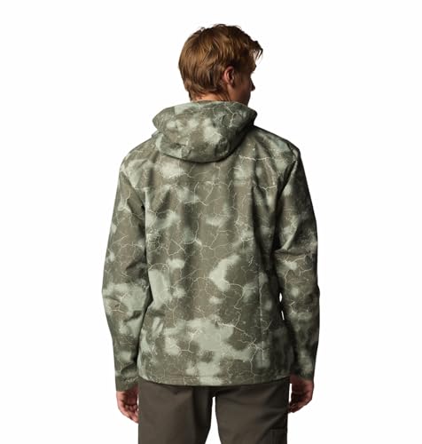 Image of Columbia Men Omni-Tech Hikebound II Printed Hiking and Trekking Waterproof Rain Jacket
