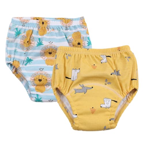 Pantalones de entrenamiento para baño, 2 unidades, para bebé, para ir al baño, ropa interior, para bebé, multicolor, M (15-28 meses)