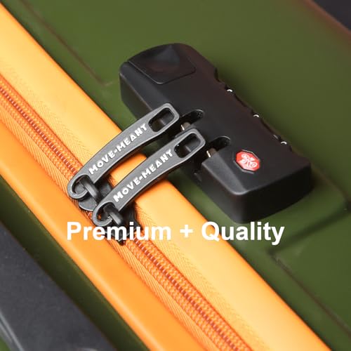 Image of Move-Meant Cabin Glide Small 55Cm Suitcase 8 Wheels Number Lock Poly Carbonate MAT. Green Trolley Bag for Men & Women | 360 Degree Wheeling System Luggage | Trolley Bags for Travel