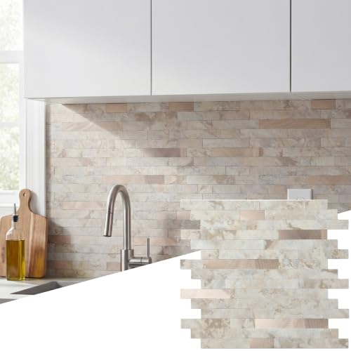 Yipscazo Stone and Metal Backsplash