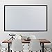 130 Inch Aluminum Fixed Frame 16:9 Projector Screen Hd Wide Projection Area Non-Distortion Flexible Display Simple Installation White Home Theater Tv Movies Rooms Living Bedrooms Activity Game
