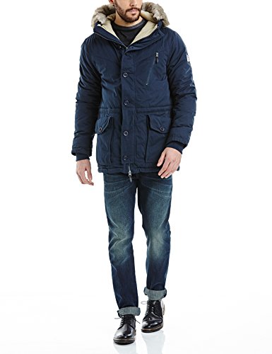 Bench Herren Parka Jacke BREATH, Gr. Medium, Blau (Dark Navy Blue NY031)