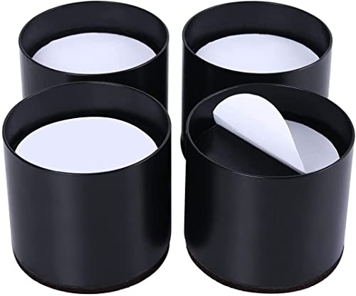 Ezprotekt Risers de lit Rehausseurs de Meubles Robustes pour Canapé, Hauteur de Levage de Canapé de 3.14", Acier Solide Offre Un Soutien Solide, Ensemble de 4 (Noir, Rond) Cover