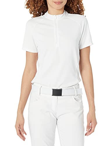 Polo de Golf Texturé Adidas pour Femme | Maillot de Sport Respirant Blanc