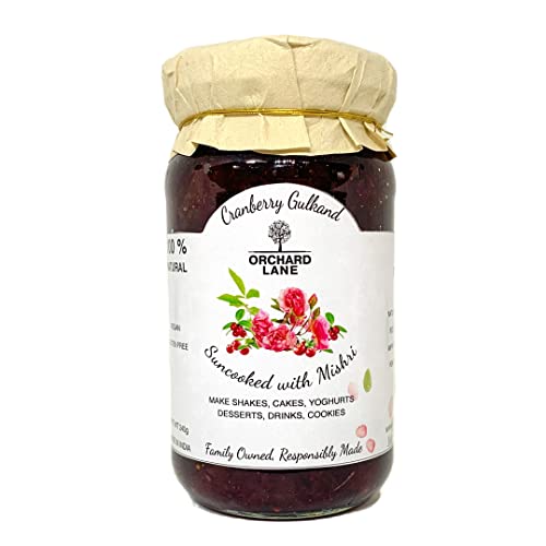 Cranberry Gulkand | Rose Petal Jam | Mishri & Elaichi | 240 g