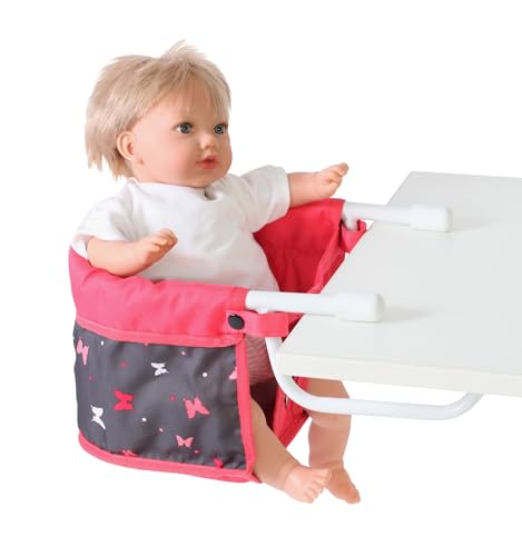 Bayer Chic 2000 - Puppentischsitz, Tischsitz für Puppen, Puppenmöbel, Puppenzubehör, Butterfly Koralle, 735-47