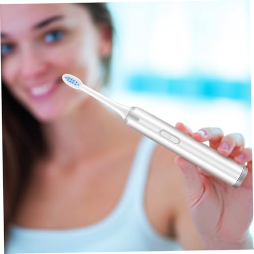 DECORNIJIA 1 Stück Elektrische Zahnbürste mit Aufsteckbürsten Praktische Wasserdichte Vibrationstechnologie für Gründliche Zahnreinigung und Frischen Einfach zu Bedienen für Erwachsene – Bild 7
