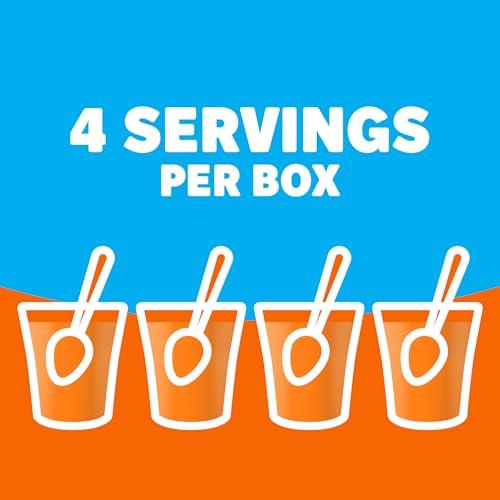 Image of Jell-O Sugar Free Orange Gelatin Dessert Mix, Fat Free Low Calorie Dessert, 0.30 oz (8.5 g) (Pack of 5)