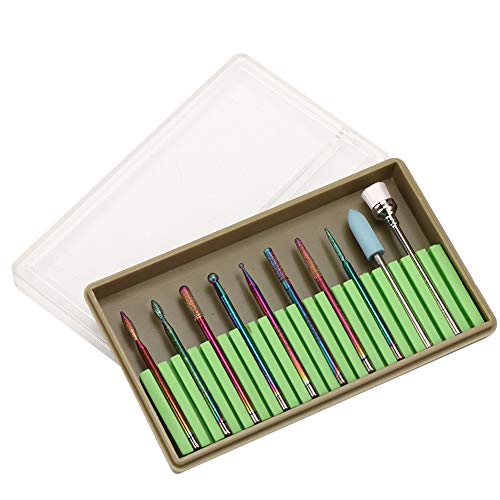 Set de 10 piezas de fresas eléctricas para uñas miniatura 2