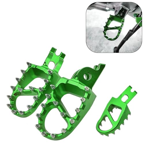 Pédales CNC pour Kawasaki KX250F KX450F Repose-Pieds Alu