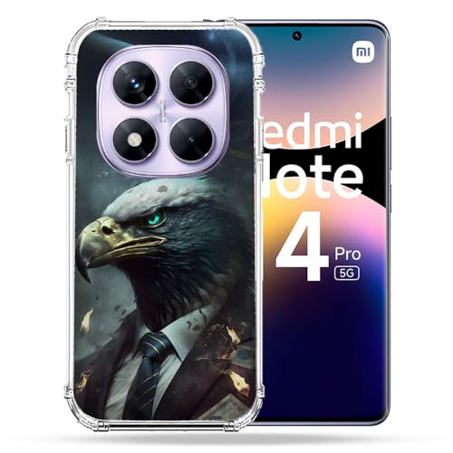 Coque Xiaomi Redmi Note 14 Pro 5G antichoc robuste Cokitec motif aigle