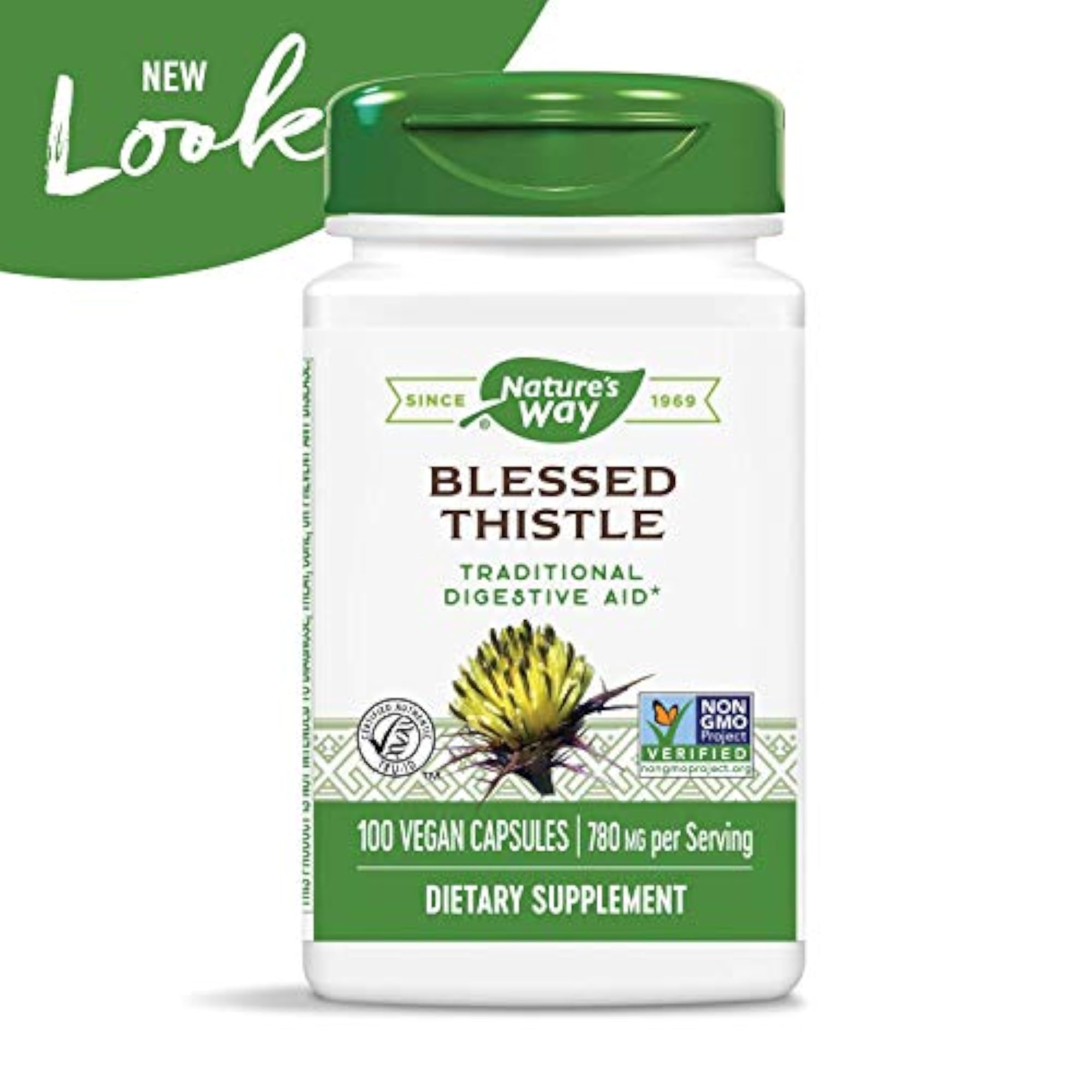 Blessed Thistle Herb, 100 Capsules