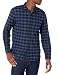 Produktbild Amazon Essentials Herren-Flanellhemd, schmale Passform, Langarm, kariert, Blauer Büffelkaro, S