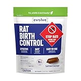 Evolve Rat Birth Control Soft Bait Sausages – 1.5 lbs | Scientifically Proven Rat Population Control | Not a Poison, Long-Term Population Management (Packaging May Vary)