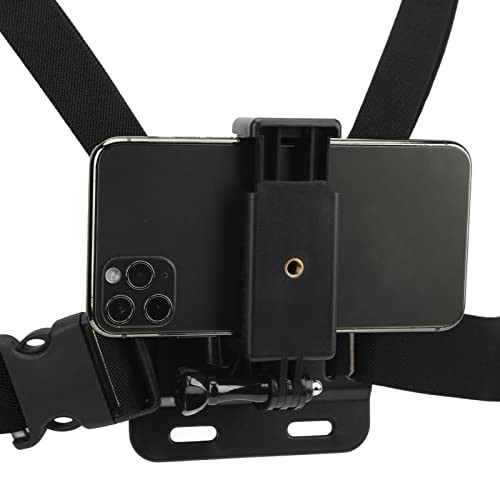 Sangle de poitrine avec clip universel 5,6-8,4 cm pour vidéo stable