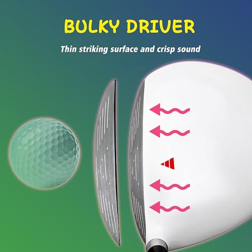 PGM Conjunto de tacos de golfe - Conjunto completo de tacos de golfe júnior para crianças - Destro -