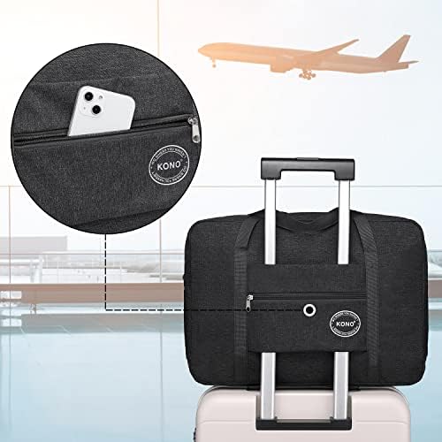 Cabin Bag 45 * 36 * 20 for Easyjet Airlines Underseat Foldable Travel Duffel Bag Carry on Hand Luggage Holdall Tote Bag Weekend Overnight Bag for Women Men