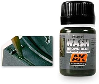 AK-Interactive AK 070, Wash for Panzer Grey Vehicles - 35 ML / 1.18 Fl.Oz Jar - Model Building Paints and Tools # AK-070