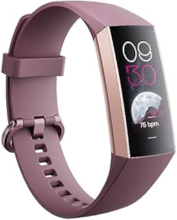 Aktivitätstracker für Frauen Männer 1.1''AMOLED Bildschirm Fitness Uhren mit Herzfrequenz Blutdruck Schlaf Monitor Kalorien Tracking Schritt Zähler Smart Band für Android und iPhone (lila 2)