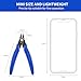 LBOKLING 5 Inch Micro Flush Cutter, 2 Pack Small Wire Cutters Spring Loaded Cutting Pliers, Wire Cutters for Jewelry Making, Soft Copper Wire, Floral, Electronics, Model Craft, Heating Wire, 3D Print