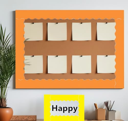 Bulletin Board Borders Set 8 Rolls, 262.5 Ft Colors Wave Shape Bulletin Board Trim, DIY Decorations for Wall & Theme Supplies, Posters & Birthday Parties, Home DIY, School, Classroom Bulletin Boards - Thumbnail 4
