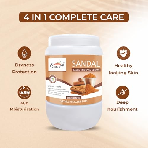 Image of BEEONE Sandalwood Massage Cream 900 ML