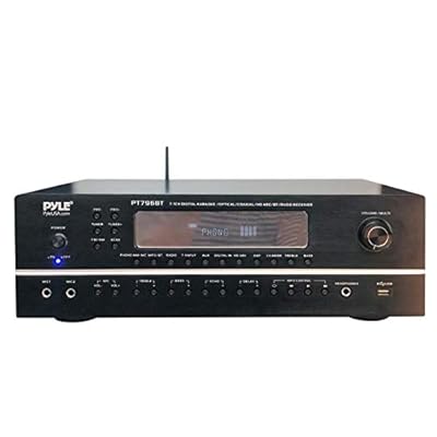 Pyle 2000W 7.1-Channel Hi-Fi Bluetooth 5.0 Stereo Amplifier - AV Home Theater Receiver with Radio - USB - RCA - HDMI - MIC IN - 4K UHD TV & 3D Blu-Ray Support - Surround Sound - Subwoofer - PT796BT