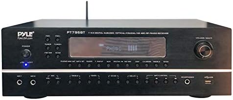 Pyle 7.1-Channel Hi-Fi Bluetooth Stereo Amplifier - 2000 Watt AV Home Theater Speaker Subwoofer Surround Sound Receiver w/ Radio, USB, RCA, HDMI, MIC IN, Supports 4K HD TV's, 3D - Pyle PT796BT