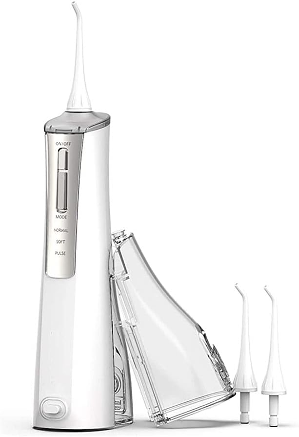 Water Flosser Cordless, Portable Dental Oral Irrigator for Teeth, 3 Modes and 2 Jet Tips, IPX7 Waterproof, Home, Travel, Braces, Bridges Care