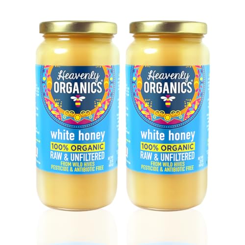 Heavenly Organics Raw White Honey 44 oz
